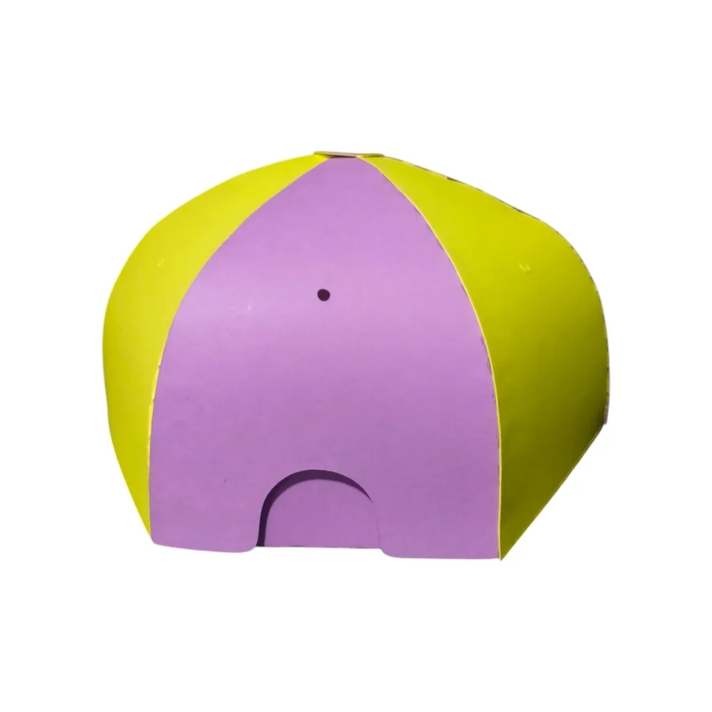 Purple and Yellow 'Happy Birthday' Party Hat Box